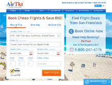 Tablet Screenshot of airtkt.com